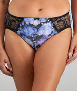 Fayreform Wild Violet Full Brief - Blue Hydrangea Print Knickers 