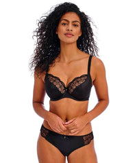 Freya Hallie Underwire Plunge Bra - Black Bras 