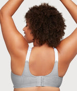 Glamorise Custom Control Wire-Free Sports Bra - Grey Bras 