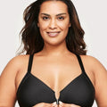 Glamorise Front-Closure Smoothing WonderWire Bra - Black