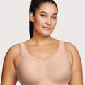 Glamorise High Impact Underwire Sports Bra - Cafe