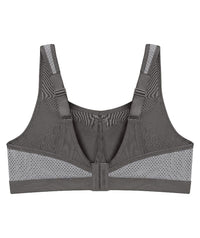 Glamorise High Impact Underwire Sports Bra - Grey Bras 