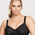 Glamorise Lace Comfort WonderWire Bra - Black