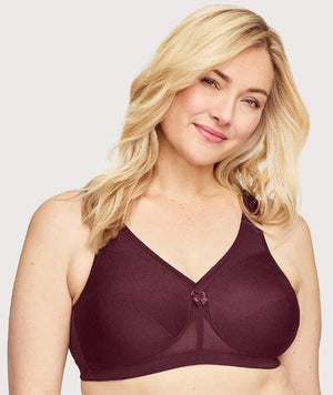 Glamorise Magiclift Active Support Wire-Free Bra - Wine Bras 