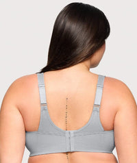 Glamorise Magiclift Active Support Wire-Free Bra - Gray Heather Bras 