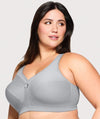 Glamorise Magiclift Active Support Wire-Free Bra - Gray Heather Bras 