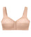 Glamorise Magiclift Front-Closure Support Wire-Free Bra - Blush Bras 