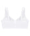 Glamorise Magiclift Front-Closure Support Wire-Free Bra - White Bras 