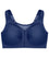 Glamorise MagicLift Front-Closure Posture Back Wire-free Bra - Blue Bras 