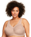 Glamorise Magiclift Moisture Control Wire-Free Bra 2 Pack - Cafe Bras 