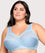 Glamorise Magiclift Moisture Control Wire-Free Bra - Light Blue Bras 