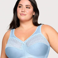 Glamorise Magiclift Moisture Control Wire-Free Bra - Light Blue