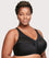 Glamorise Magiclift Natural Shape Wire-Free Front-Closure Bra - Black Bras 