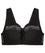 Glamorise Magiclift Natural Shape Wire-Free Front-Closure Bra - Black Bras 