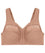 Glamorise Magiclift Natural Shape Wire-Free Front-Closure Bra - Cappuccino Bras 