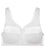 Glamorise Magiclift Natural Shape Wire-Free Front-Closure Bra - White Bras 