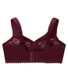 Glamorise Magiclift Original Wire-Free Support Bra - Burgundy Bras