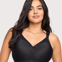 Glamorise Magiclift Seamless Support Wire-Free T-Shirt Bra - Black