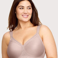 Glamorise Magiclift Seamless Support Wire-Free T-Shirt Bra - Taupe