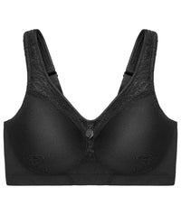 Glamorise MagicLift Seamless Wire-free Everyday Bra - Black Bras 