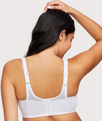 Glamorise MagicLift Seamless Wire-free Everyday Bra - White Bras 