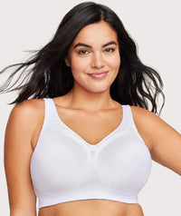 Glamorise MagicLift Seamless Wire-free Everyday Bra - White Bras 