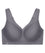 Glamorise Magiclift Seamless Wire-Free Sports Bra - Charcoal Gray Bras 