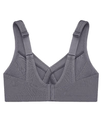 Glamorise Magiclift Seamless Wire-Free Sports Bra - Charcoal Gray Bras 