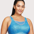 Glamorise No-Bounce Camisole Elite Wire-Free Sports Bra - Light Denim