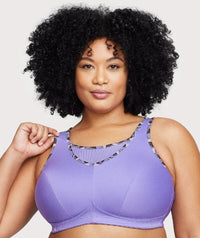 Glamorise No-Bounce Camisole Wire-Free Sports Bra - Purple Bras 