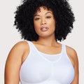 Glamorise No-Bounce Camisole Wire-Free Sports Bra - White