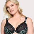 Glamorise WonderWire Front-Closure Bra - Centennial Leopard