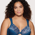 Glamorise WonderWire Front-Closure Bra - Dark Denim