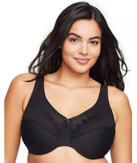 Glamorise WonderWire Minimizer Bra - Black Bras 