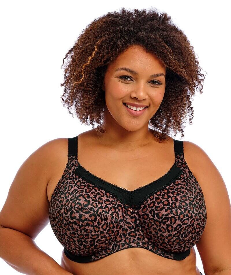 Goddess Kayla Underwire Full Cup Bra - Dark Leopard Bras 