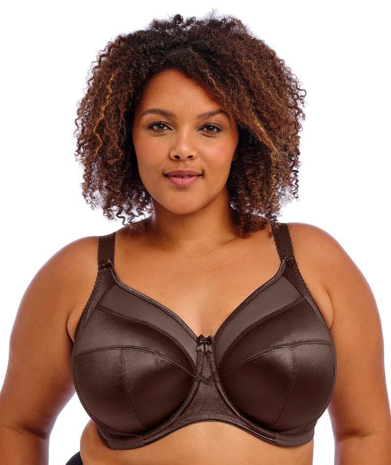 Goddess Keira Underwired Banded Bra - Chocolate Bras 