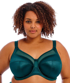 Goddess Keira Underwired Banded Bra - Deep Teal Bras 