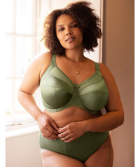 Goddess Keira Underwired Banded Bra - Olive Bras 