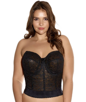 Goddess Lace Bridal Bustier - Black Bras 