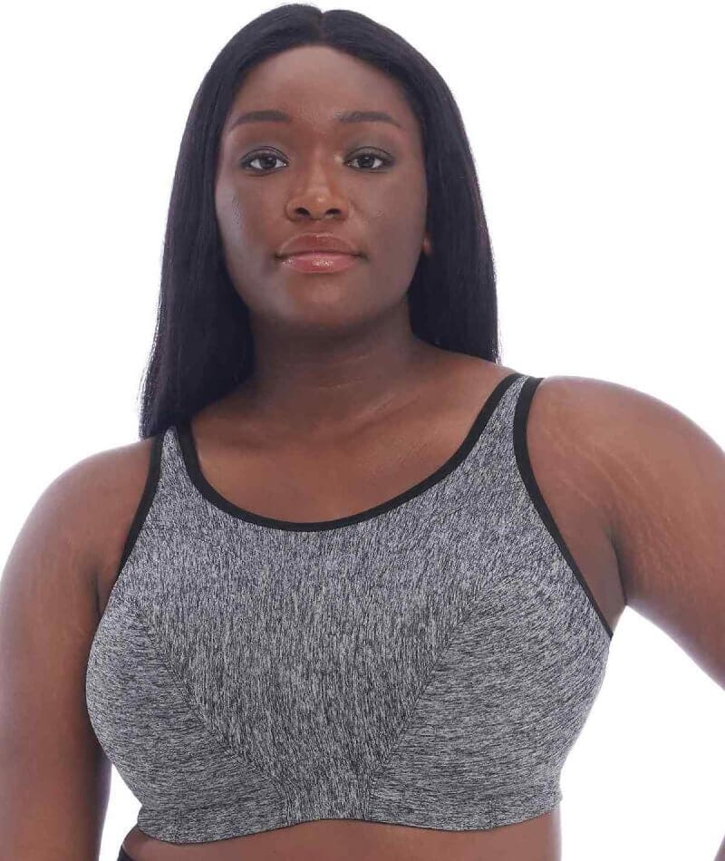 Goddess Sport Wirefree Sports Bra - Pewter Heather Bras 