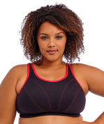 Goddess Sport Soft Cup Wire-Free Sports Bra - Black Bras 