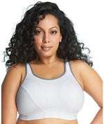 Goddess Sport Soft Cup Sports Bra - White Bras 