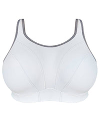 Goddess Sport Soft Cup Sports Bra - White Bras 