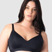 Hotmilk Infinite T-Shirt Wirefree Nursing Bra - Black