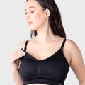 Hotmilk My Necessity Seamless F-G Cup Maternity & Nursing Wire-Free Bra - Black