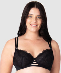 Hotmilk True Luxe Flexi-wire Nursing Bra - Black Bras 