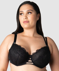 Hotmilk True Luxe Flexi-wire Nursing Bra - Black Bras 