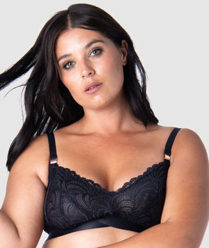 Hotmilk Warrior Soft Cup Wire-free Nursing Bra - Black Bras 