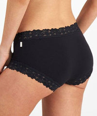 Jockey Parisienne Bamboo Boyleg - Black Knickers 