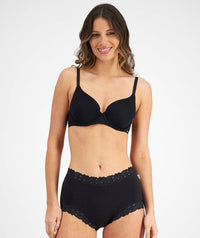 Jockey Parisienne Bamboo Full Brief - Black Knickers 